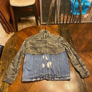 Hidden camo/jean jacket